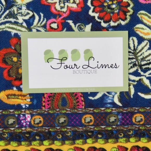 Adidas x Farm Rio Cirandeira Sweatshirt Cropped Blue Floral Crewneck Pullover XS - Picture 10 of 11